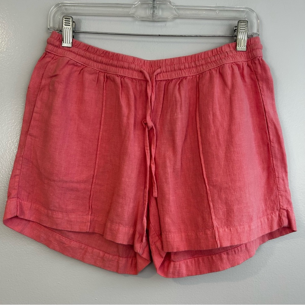 NWT Modococ Pink Watermelon Cotton Twill Drawstring Casual Shorts Size Small